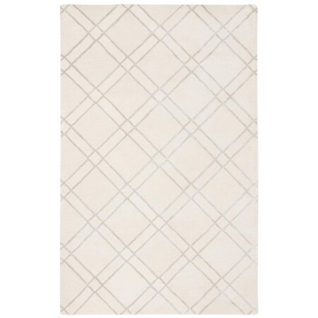 Safavieh 3 x 5 ft. Himalaya Hand Tufted Area RugIvory & Silver HIM901A-3